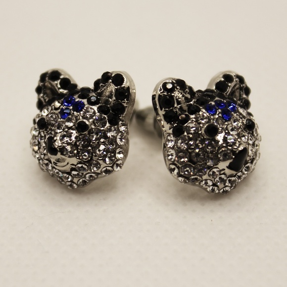 Jewelry - Sterling Silver Bear Stud Earrings BNWOT